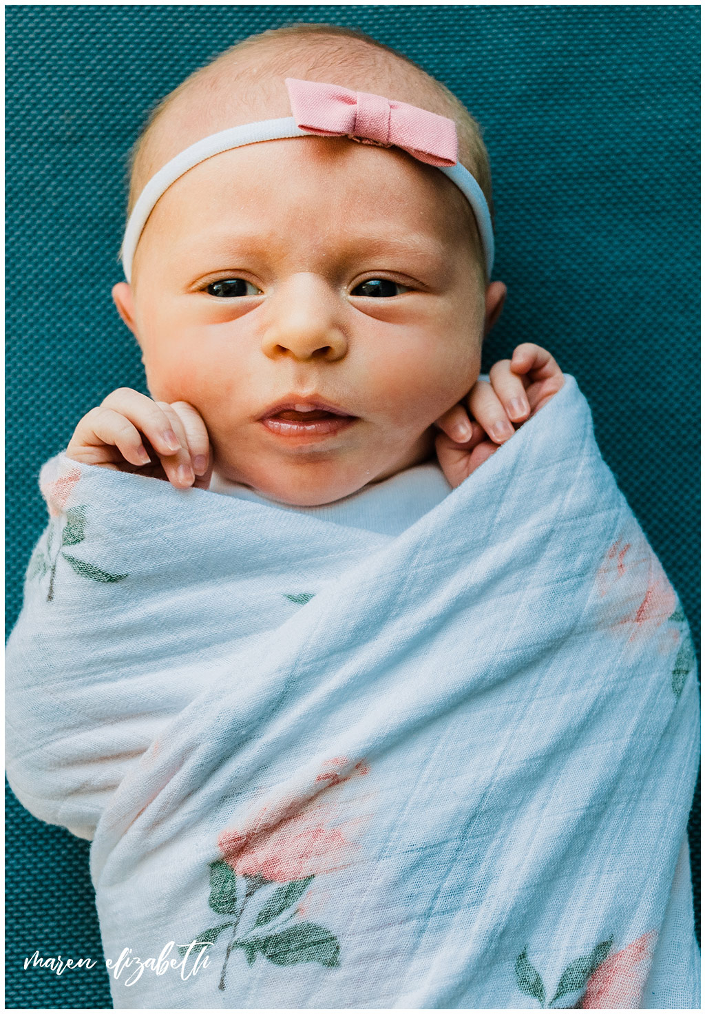 This newborn pictures session was shot at the White Space Studio in Provo, UT. I love the airyness of this studio space and would definitely go back. | Gilbert, AZ Photographer | Maren Elizabeth Photography