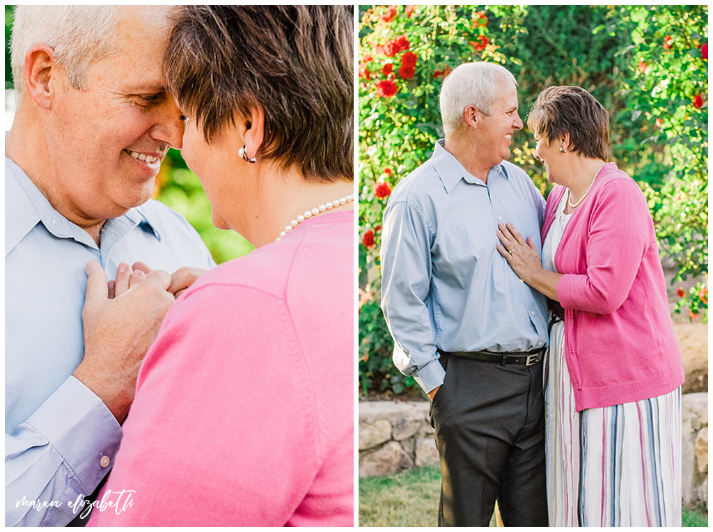 33rd anniversary picures taken of my parents around their home of 30 years. Anniversary pictures are a great way to continue telling your love story. | Arizona Anniversary Photographer | Maren Elizabeth Photography