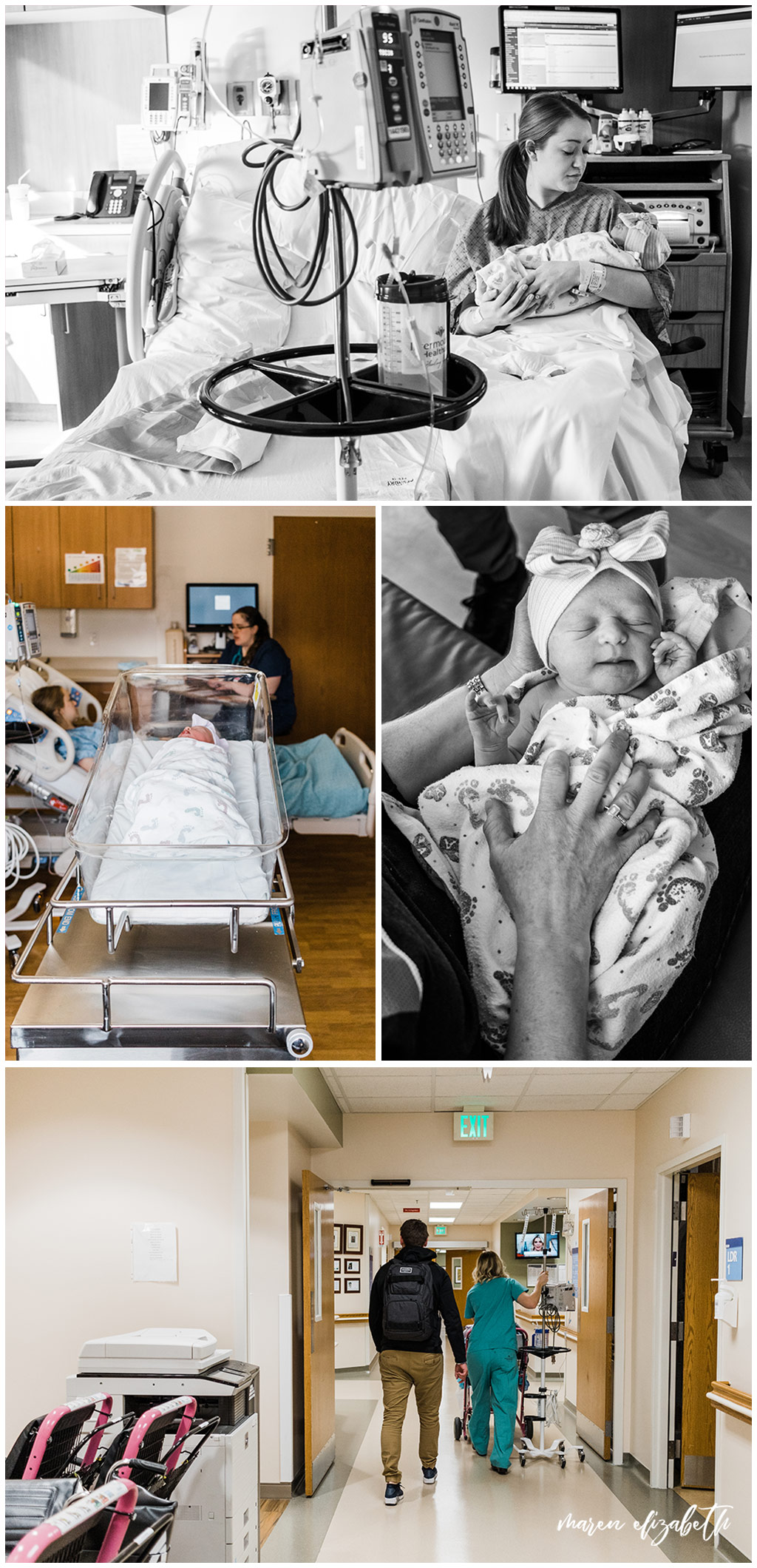 Fresh 48 Pictures at American Fork Hospital in Utah minutes after Baby M's birth. Maren Elizabeth Photography | Arizona Photographer. 