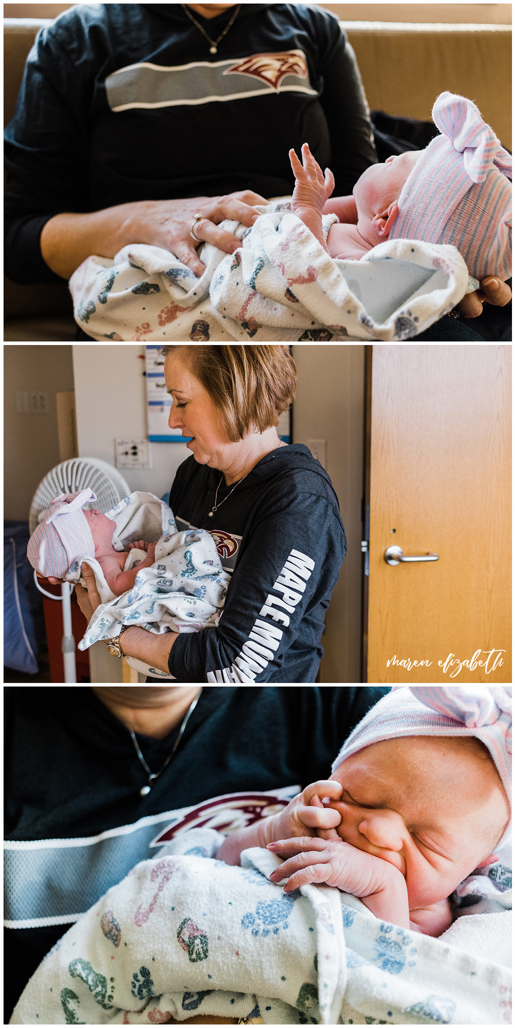 Fresh 48 Pictures at American Fork Hospital in Utah minutes after Baby M's birth. Maren Elizabeth Photography | Arizona Photographer. 