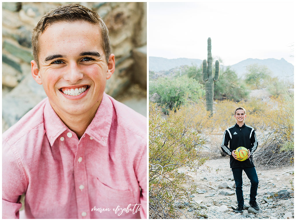 Senior pictures at Scorpion Gulch feature ghost town ruins and desert landscape all around for endless possibilities. Gilbert Photographer | Maren Elizabeth Photography