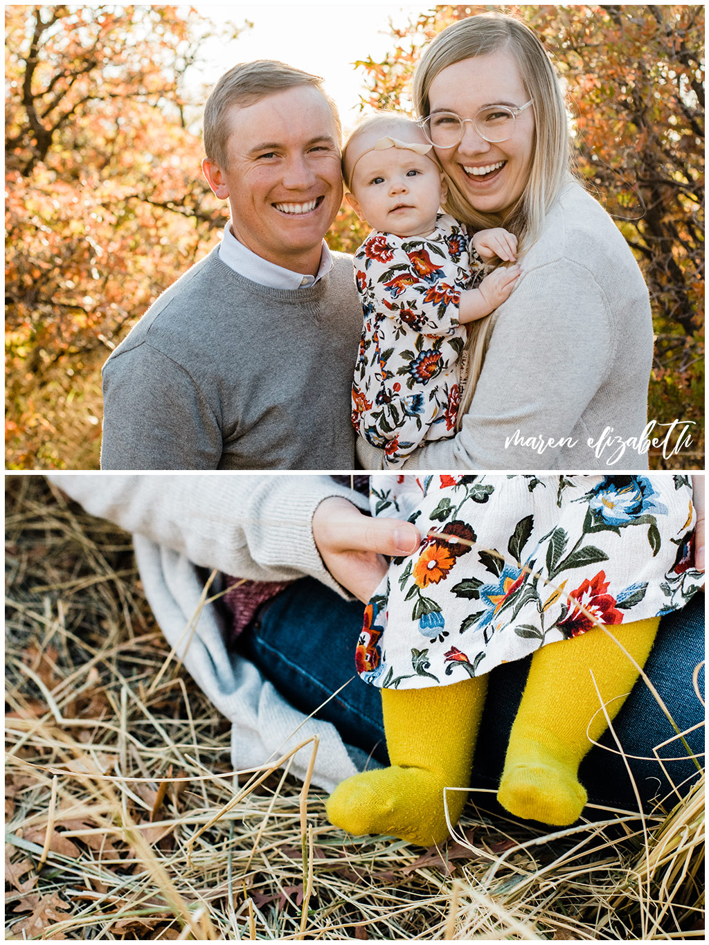 Squaw Peak family pictures in the fall. A 20 minute mini session really is enough time for family pictures, just look at all the great shots! | Arizona Family Photographer | Maren Elizabeth Photography