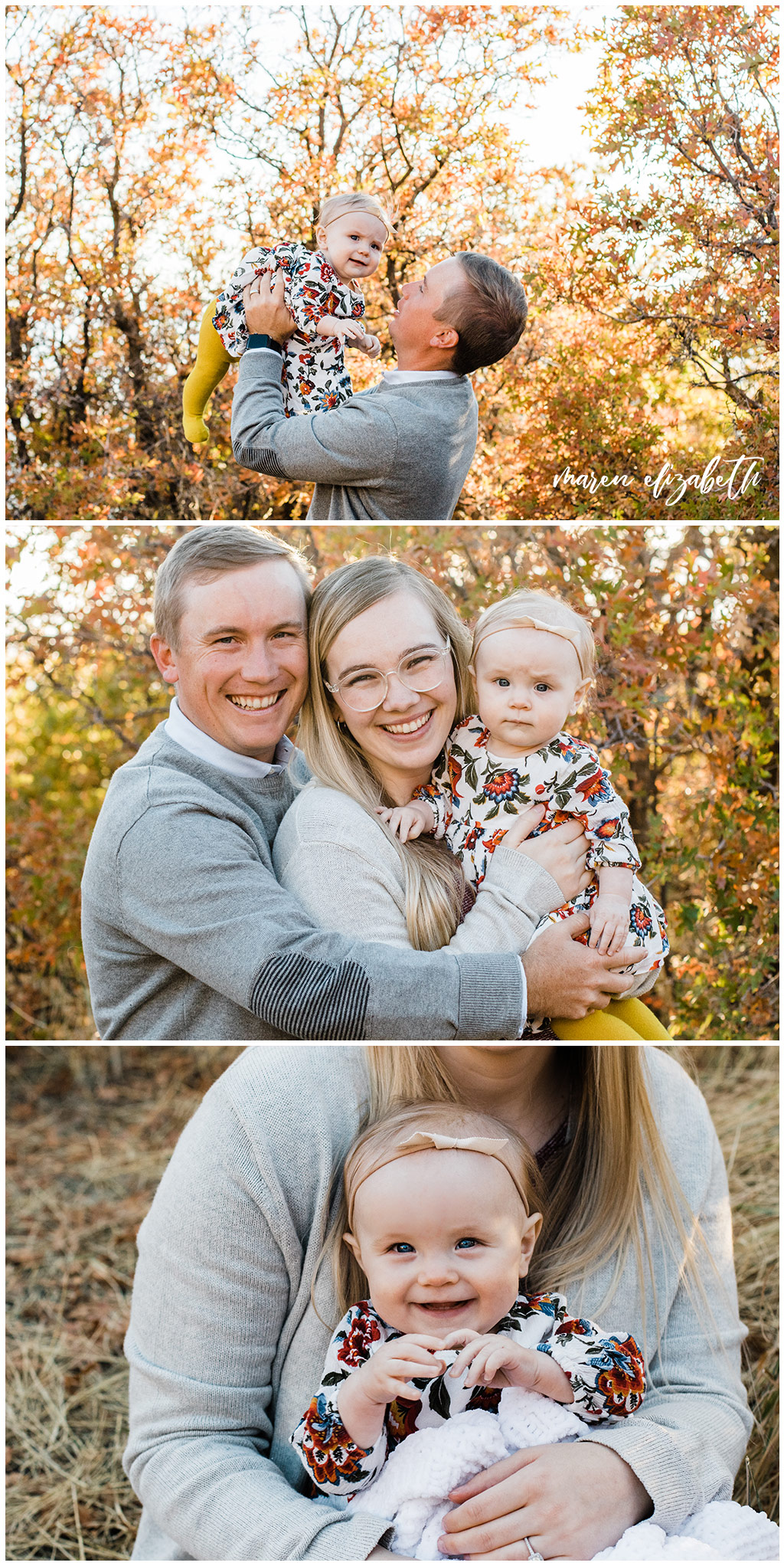 Squaw Peak family pictures in the fall. A 20 minute mini session really is enough time for family pictures, just look at all the great shots! | Arizona Family Photographer | Maren Elizabeth Photography