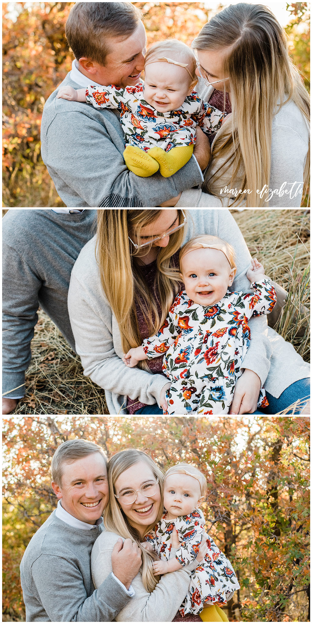 Squaw Peak family pictures in the fall. A 20 minute mini session really is enough time for family pictures, just look at all the great shots! | Arizona Family Photographer | Maren Elizabeth Photography