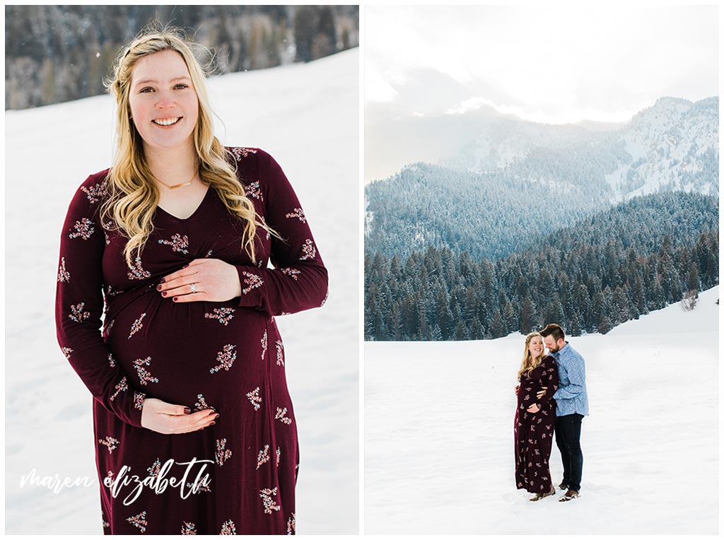 Winter Tibble Fork Maternity Pictures
