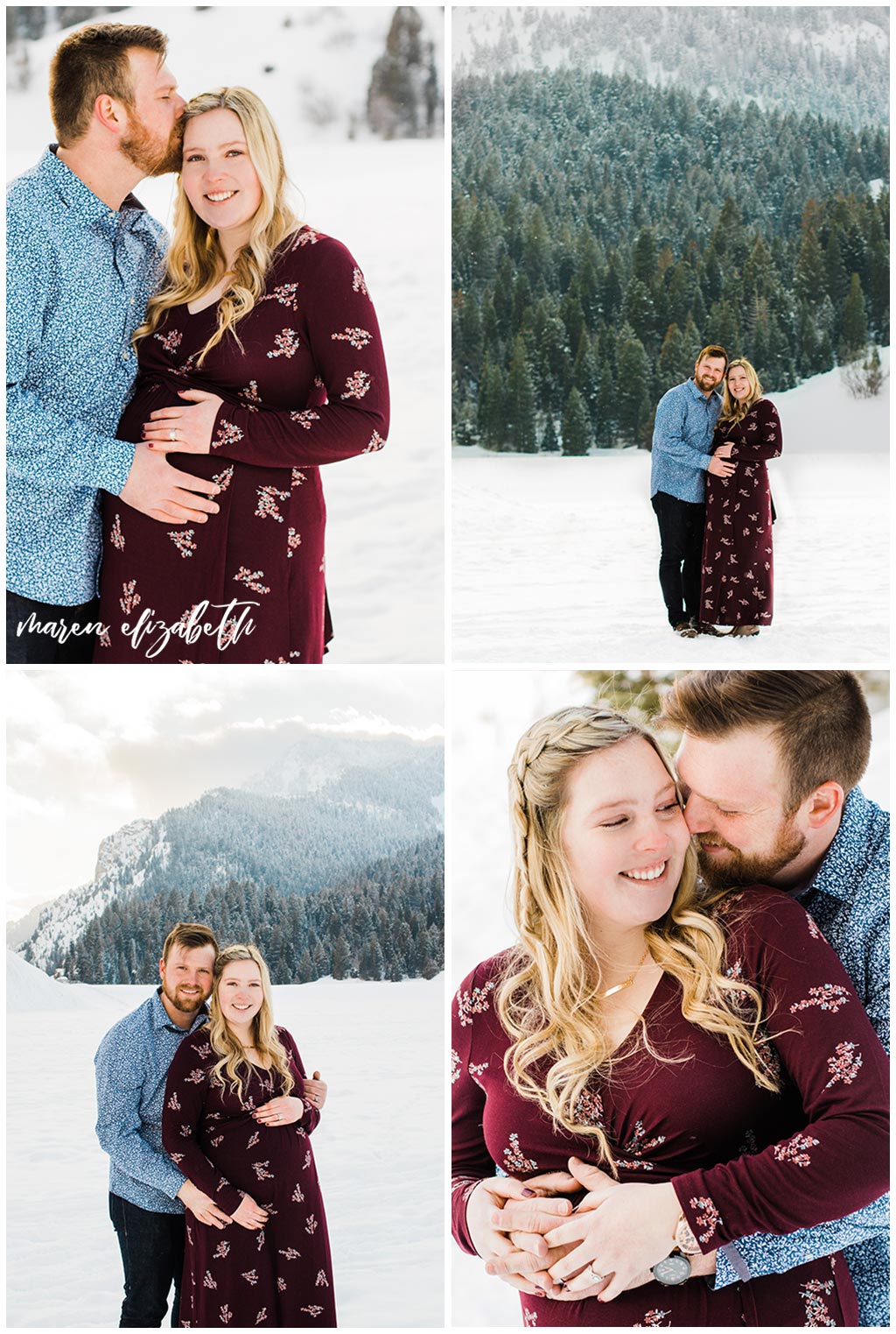 Tibble Fork Winter Maternity Pictures