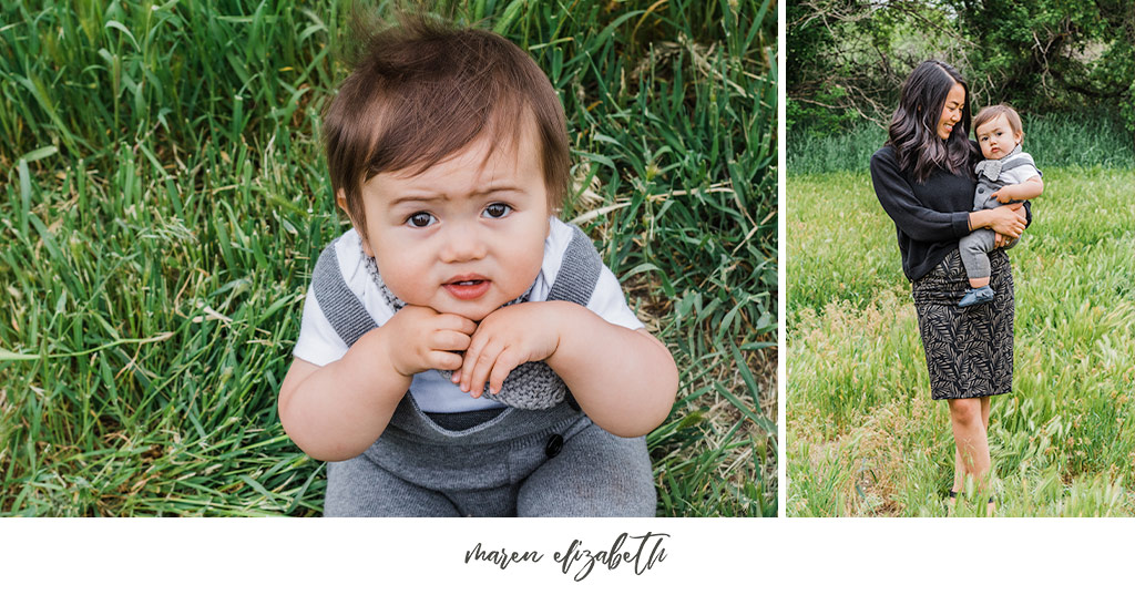 Family pictures session of a family of four at the Wheeler Historic Farm in Murray, UT. | Arizona Family Photographer | Maren Elizabeth Photography