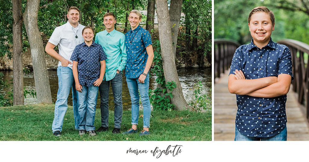 Extended family photos at Paul Ream Wilderness Park in Provo, UT by Maren Elizabeth Photography, Arizona Family Photographer