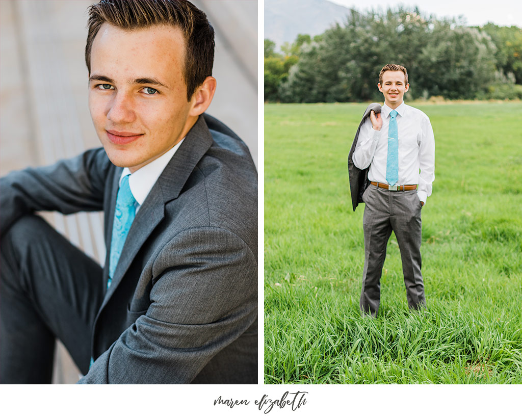 Elder missionary photos at the Provo City Center Temple in Provo, UT. Arizona Photographer | Maren Elizabeth Photography