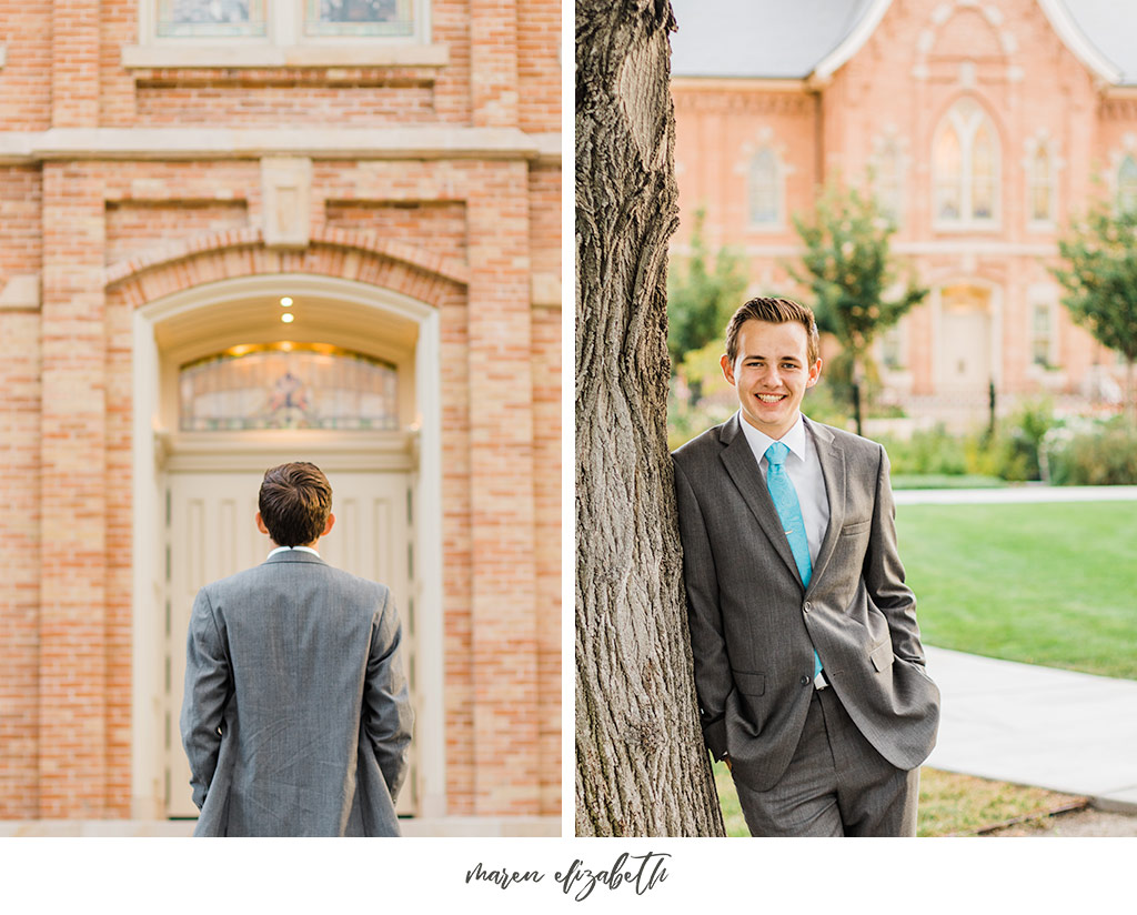 Elder missionary pictures at the Provo City Center Temple in Provo, UT. Arizona Photographer | Maren Elizabeth Photography