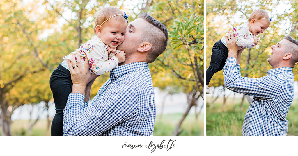 Family of six family photos at Provo Orchard in the Fall. Arizona Family Photographer | Maren Elizabeth Photography.