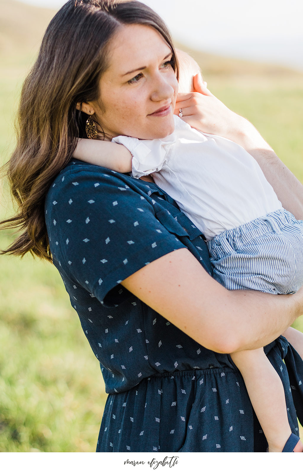 Family of three family pictures at Tunnel Springs Park in North Salt Lake City, UT. Tunnel Springs Photography | Maren Elizabeth Photography