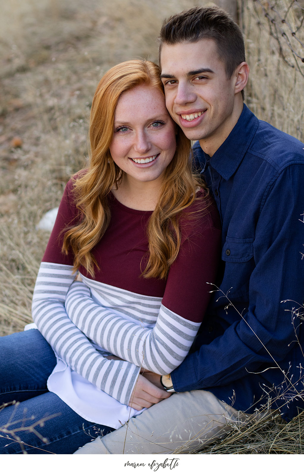 Big Springs Park engagement pictures in Provo Canyon, UT. This location is a short hike from the main parking lot across the bridge. Maren Elizabeth Photography | Arizona Photographer