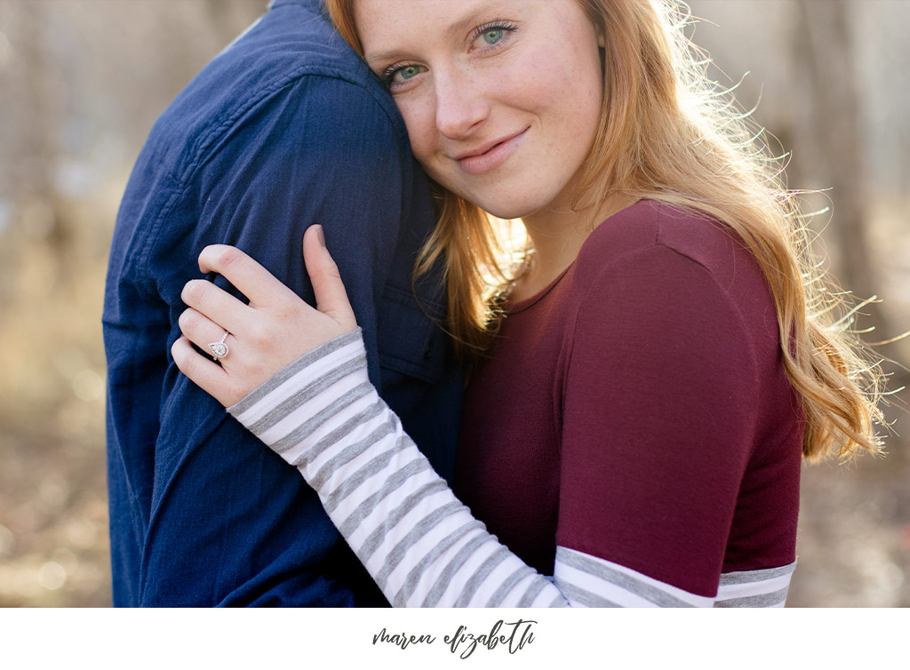 Big Springs Park engagement pictures in Provo Canyon, UT. This location is a short hike from the main parking lot across the bridge. Maren Elizabeth Photography | Arizona Photographer