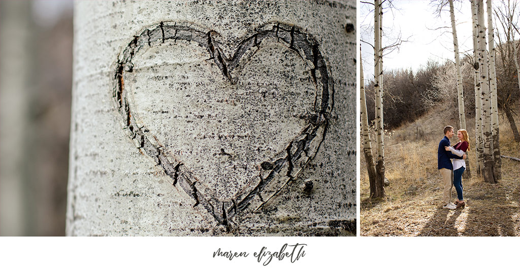 Big Springs Park engagement pictures in Provo Canyon, UT. This location is a short hike from the main parking lot across the bridge. Maren Elizabeth Photography | Arizona Photographer