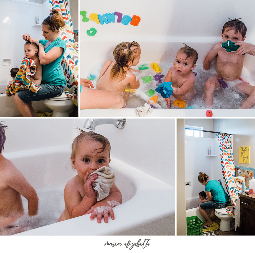 A day in the life family pictures session is exactly what it sounds like. No coordinated outfits, no poses, just REAL, RAW moments of your everyday beautiful. | Maren Elizabeth Photography | Arizona Family Photographer