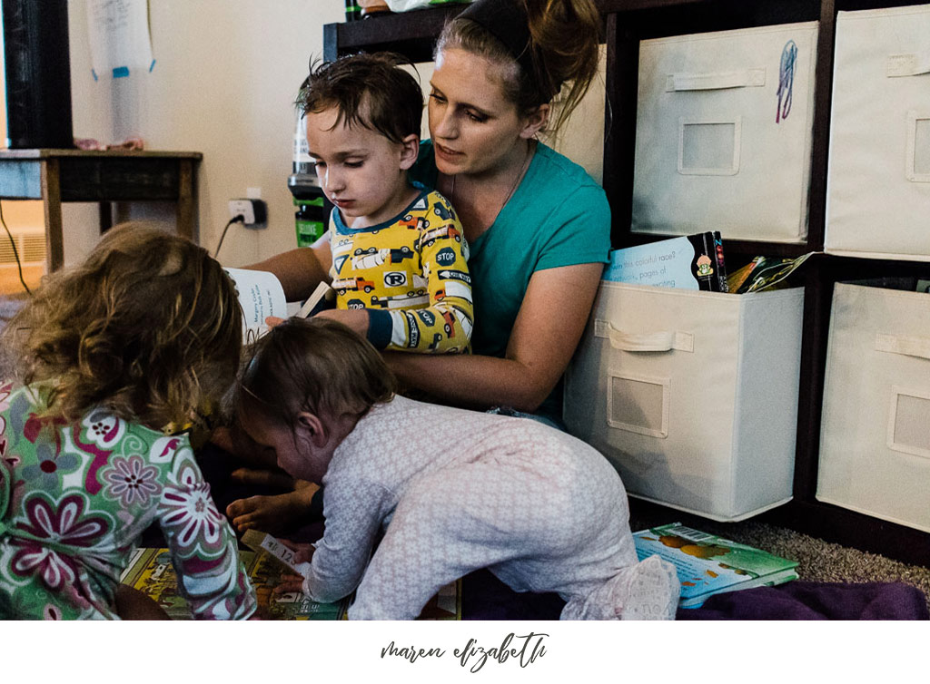 A day in the life family pictures session is exactly what it sounds like. No coordinated outfits, no poses, just REAL, RAW moments of your everyday beautiful. | Maren Elizabeth Photography | Arizona Family Photographer