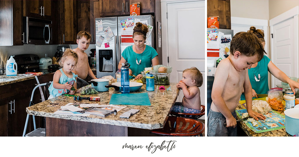 A day in the life family pictures session is exactly what it sounds like. No coordinated outfits, no poses, just REAL, RAW moments of your everyday beautiful. | Maren Elizabeth Photography | Arizona Family Photographer