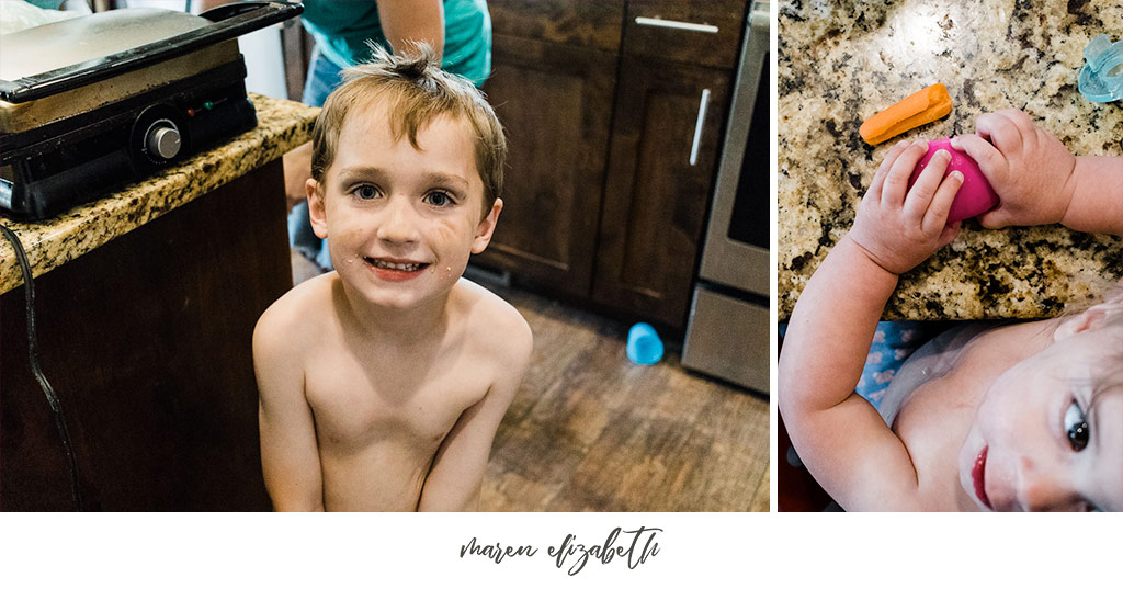 A day in the life family pictures session is exactly what it sounds like. No coordinated outfits, no poses, just REAL, RAW moments of your everyday beautiful. | Maren Elizabeth Photography | Arizona Family Photographer