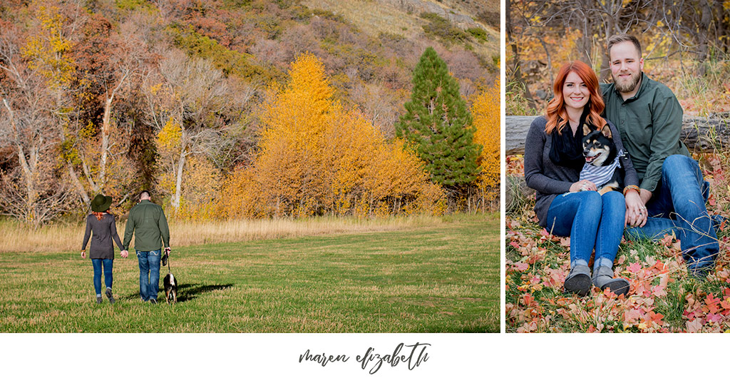 Family pictures with dog at Jolly's Ranch in Hobble Creek Canyon in Utah. | Arizona Family Photographer | Maren Elizabeth Photography