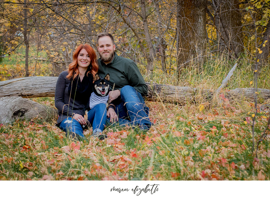 Family pictures with dog at Jolly's Ranch in Hobble Creek Canyon in Utah. | Arizona Family Photographer | Maren Elizabeth Photography
