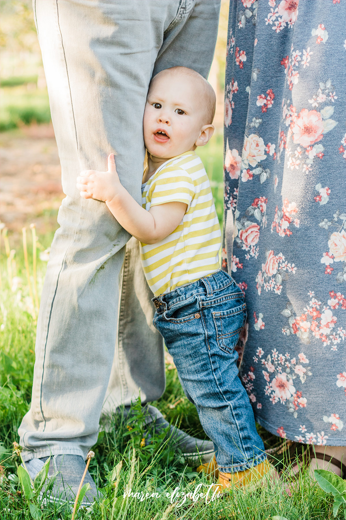 Spring family pictures in the blossoms at Rowley's Red Barn in Santaquin, UT | Maren Elizabeth Photography | Arizona Photographer