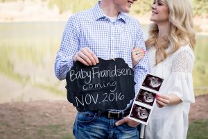 A pregnancy announcement photo shoot at Tibble Fork Reservoir, American Fork Canyon, UT | Arizona Photographer | Maren Elizabeth Photographer