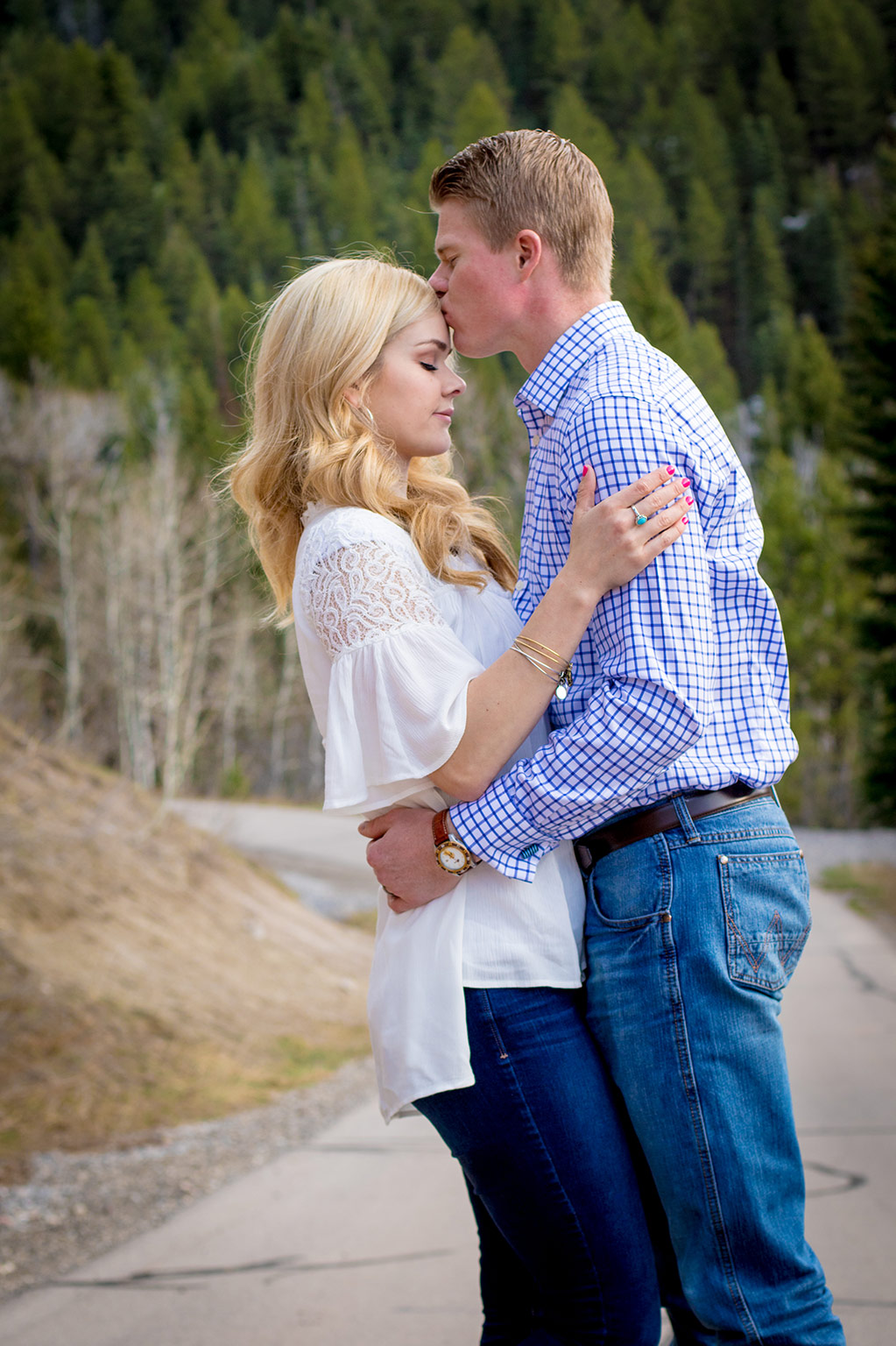 A pregnancy announcement photo shoot at Tibble Fork Reservoir, American Fork Canyon, UT | Arizona Photographer | Maren Elizabeth Photographer