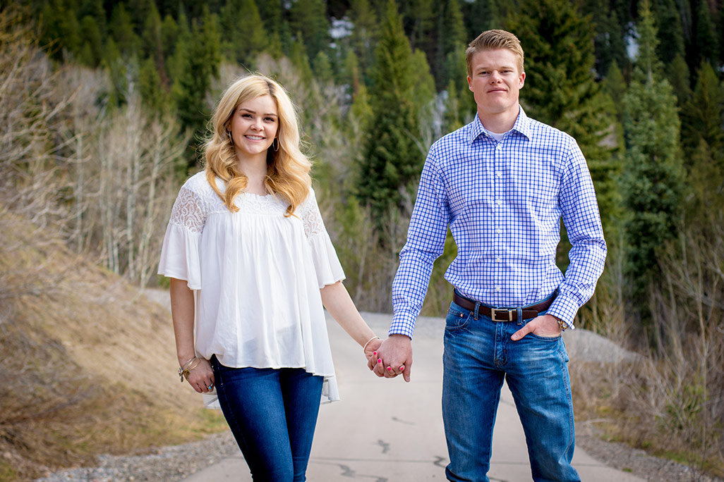 A pregnancy announcement photo shoot at Tibble Fork Reservoir, American Fork Canyon, UT | Arizona Photographer | Maren Elizabeth Photographer