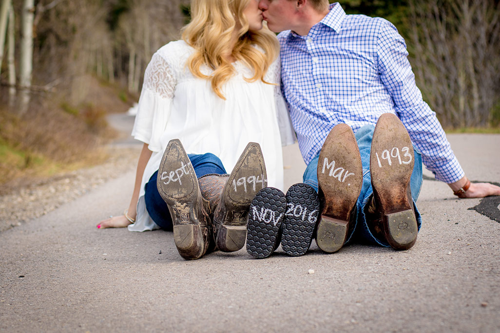 A pregnancy announcement photo shoot at Tibble Fork Reservoir, American Fork Canyon, UT | Arizona Photographer | Maren Elizabeth Photographer