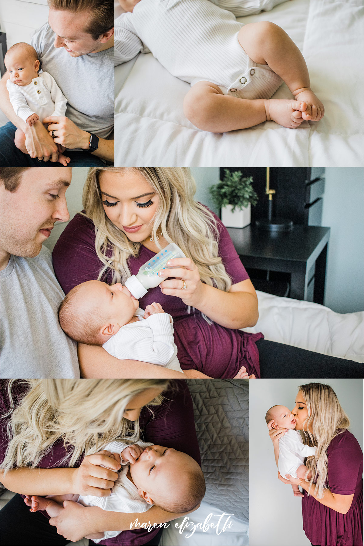 Peoria Arizona Newborn Pictures | Hair and Makeup by @AllieLareeBeauty | Maren Elizabeth Photography | Peoria Arizona Newborn Photographer