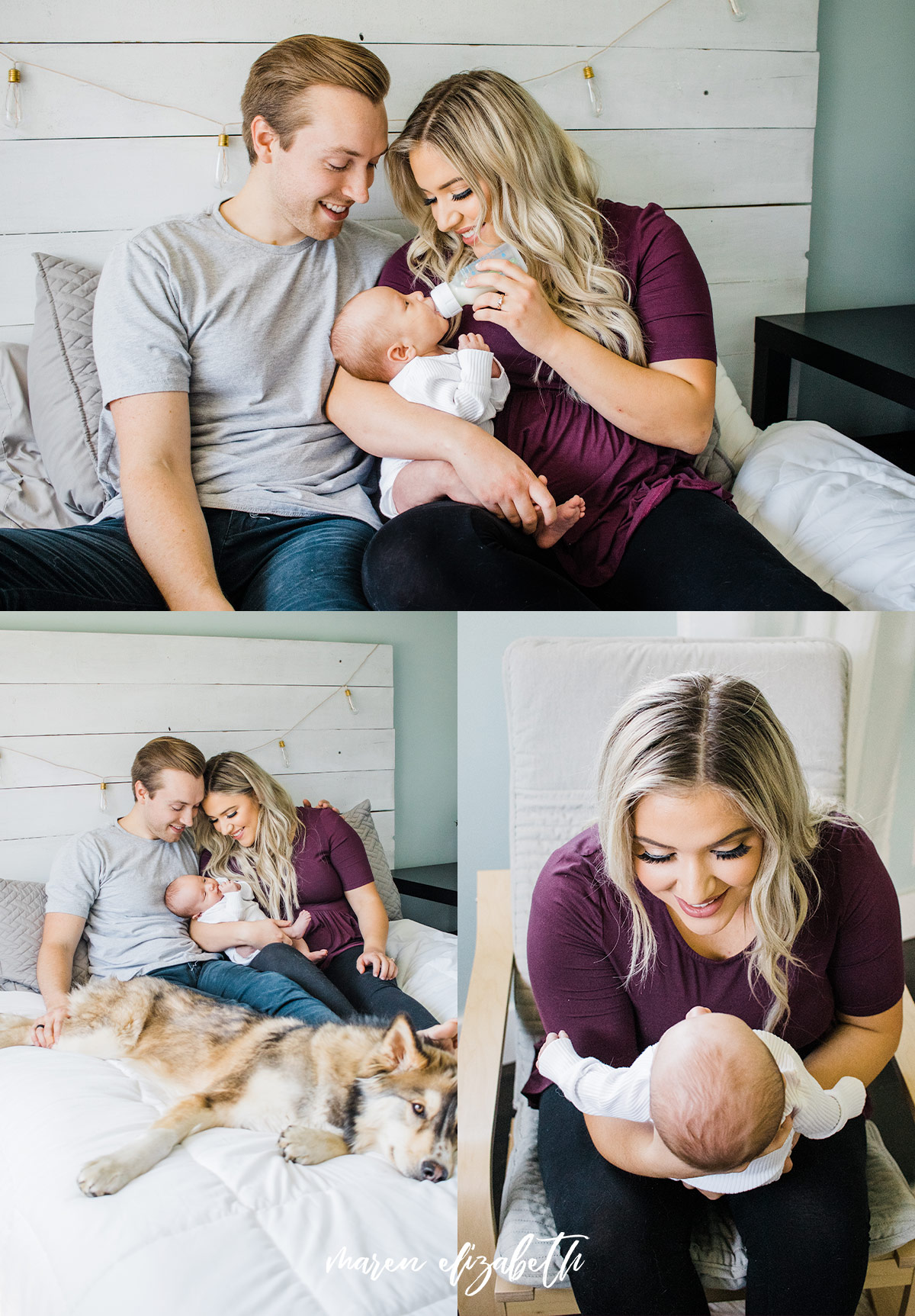 Peoria Arizona Newborn Pictures | Hair and Makeup by @AllieLareeBeauty | Maren Elizabeth Photography | Peoria Arizona Newborn Photographer