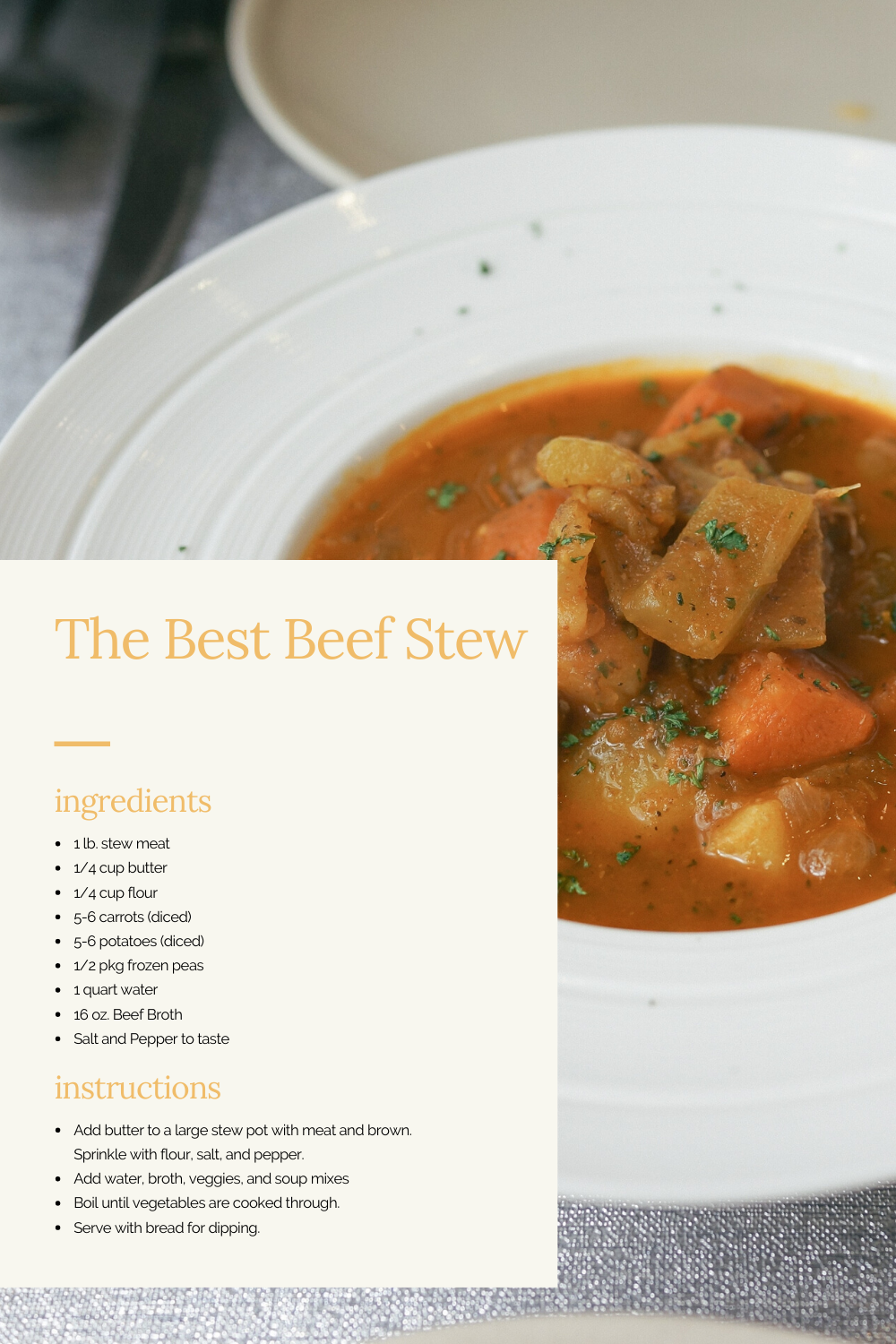 The Best Beef Stew | Grandma Dalton's Recipe