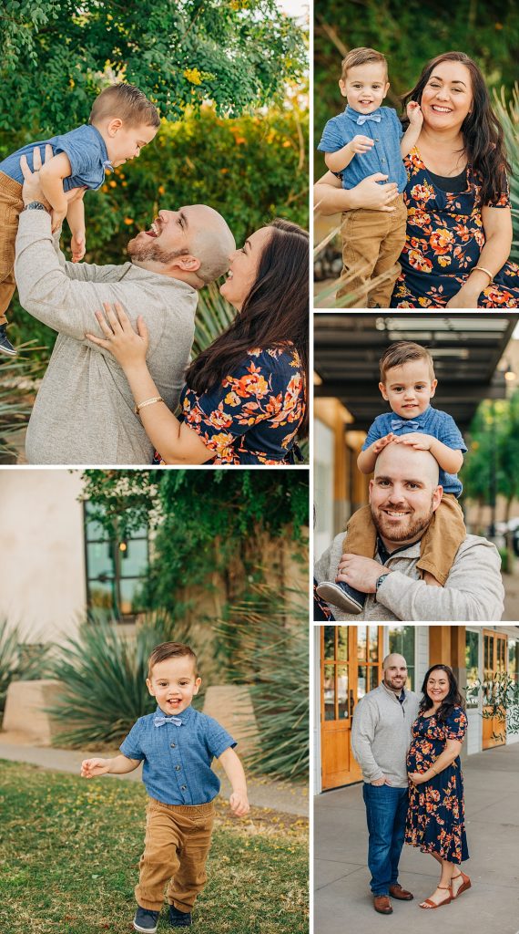 Downtown Gilbert Family Pictures